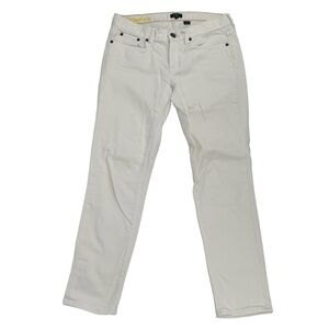 J. Crew White Toothpick Stretch Skinny Jeans Size 27 Women’s